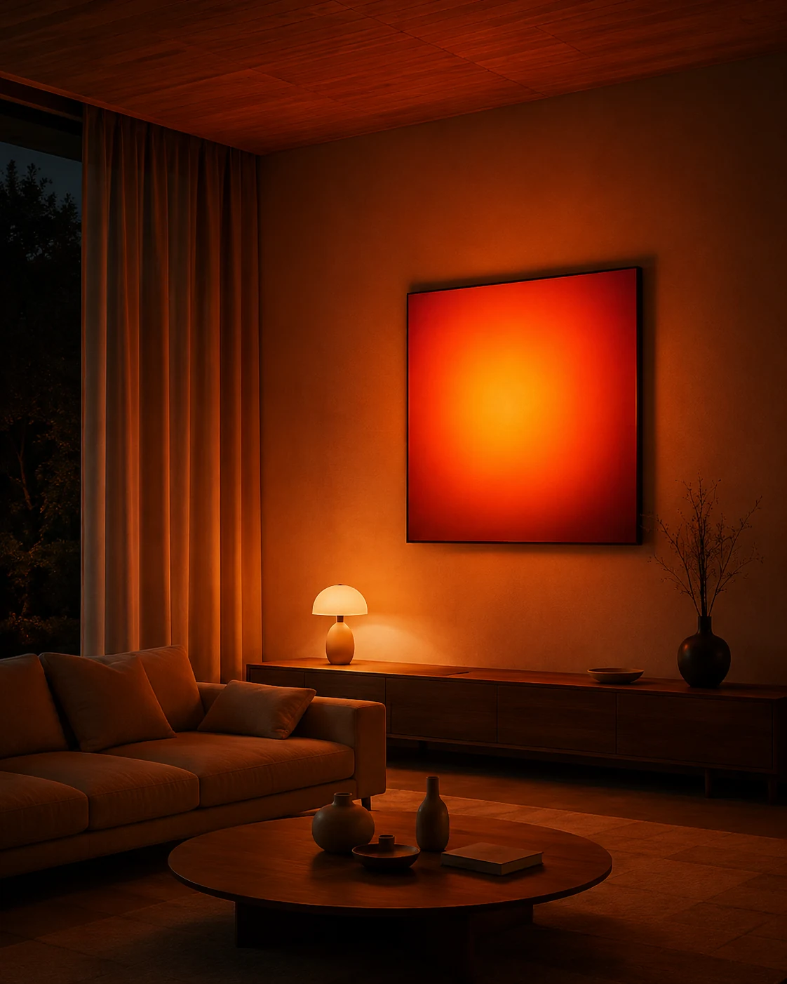 Aura Sunset at night